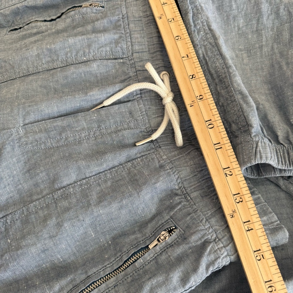 Athleta Cabo Linen Jogger size 8 chambray beach summer - Picture 9 of 9